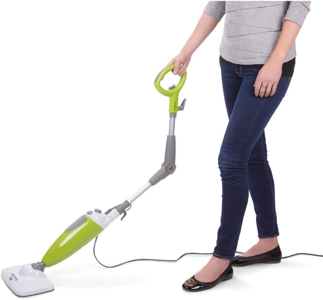 Smart Living Steam Mop Plus,White and Green - Smart Home Appliances