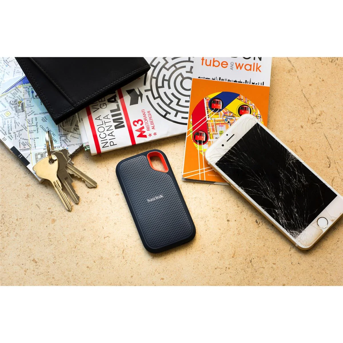 SanDisk Extreme Portable 4TB SSD, USB 3.2 Gen 2 Type-C, Rugged Design, Fast Backup Storage