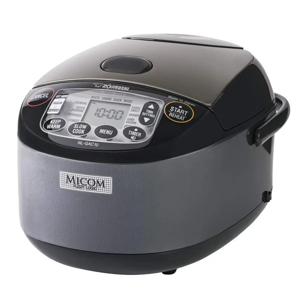 Zojirushi NL-GAC10BM 5.5 Cup (Uncooked) Umami Micom Rice Cooker and Warmer (Metallic Black) Bundle