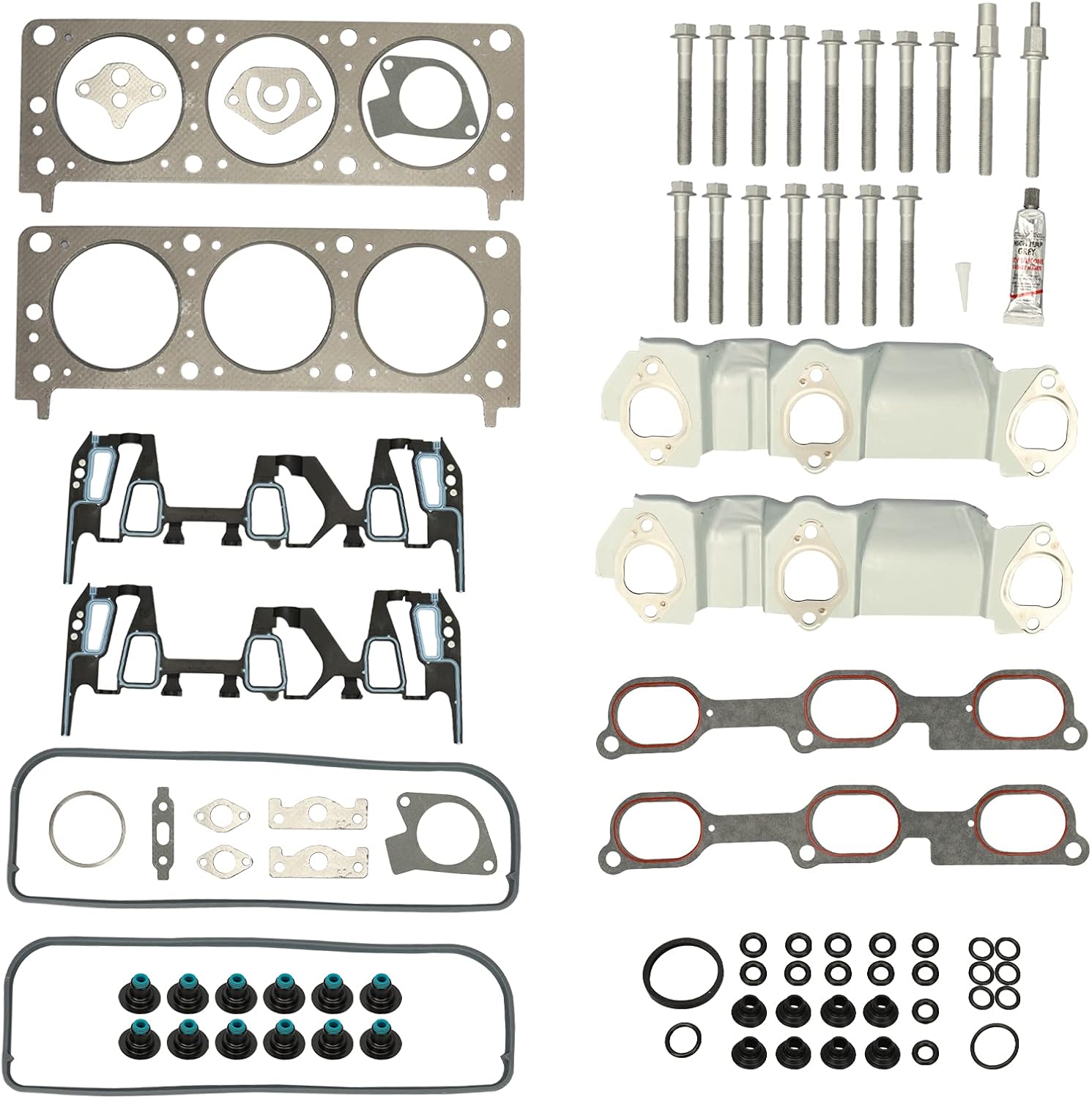 Head Gasket Set 2000 2001 2002 2003 2004 2005 for Chevy Impala; 1999-2003 for Chevy Malibu; 2001-05 for Pontiac Aztek