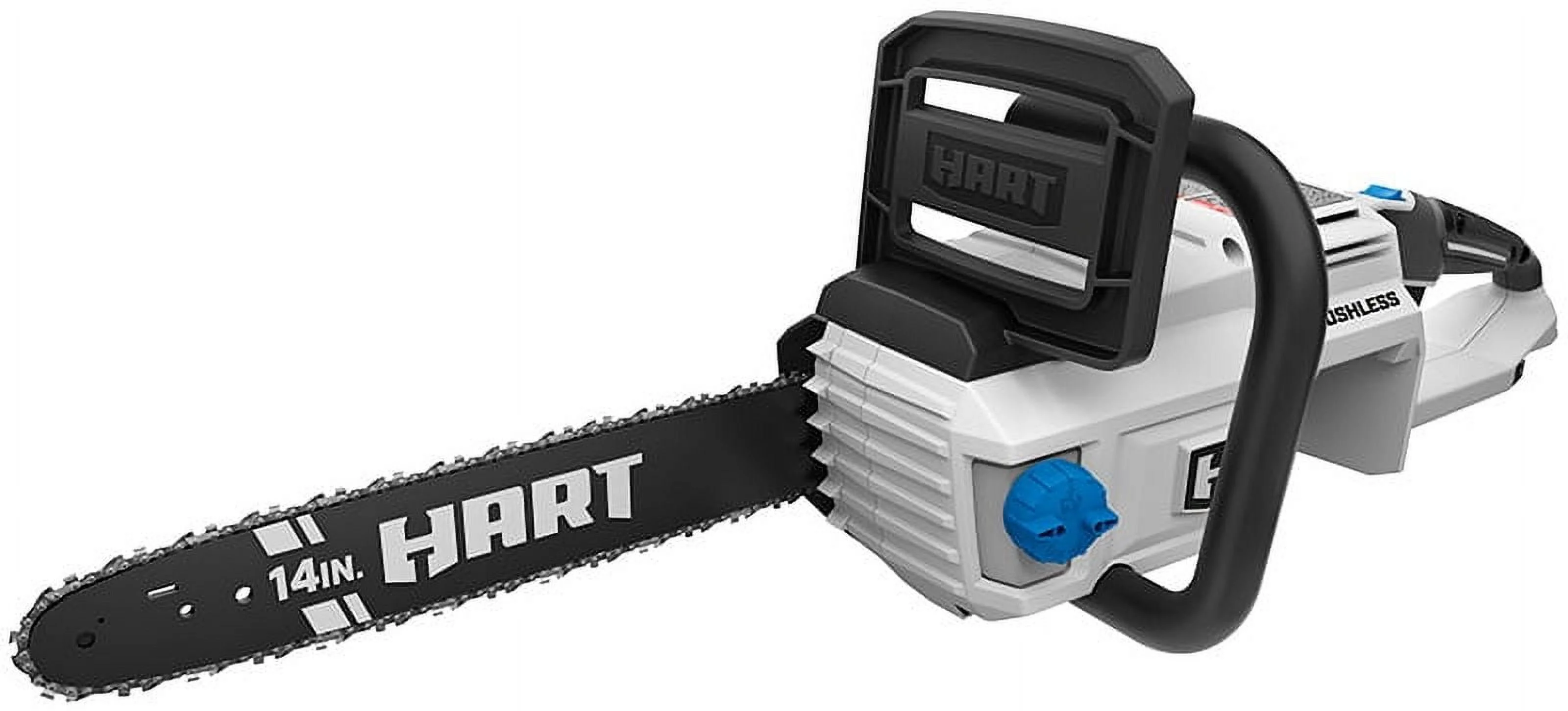 HART 40-Volt 14-inch Battery-Powered Brushless Chainsaw Kit, (1) 4.0Ah Lithium-Ion Battery