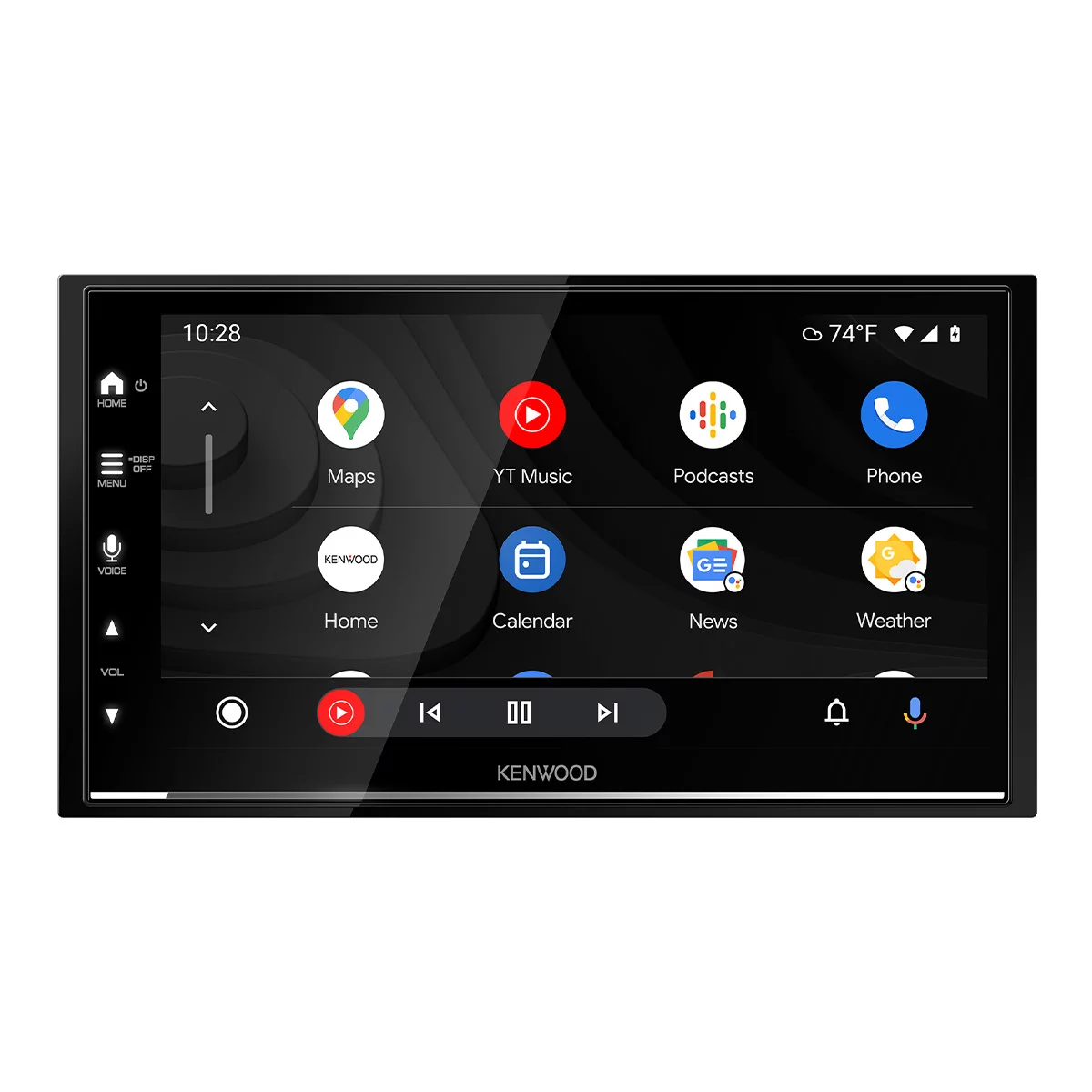 Kenwood DMX7709S 6.8" Digital Multimedia Bluetooth Receiver with Capacitive Touchscreen, Apple CarPlay, and Android Auto