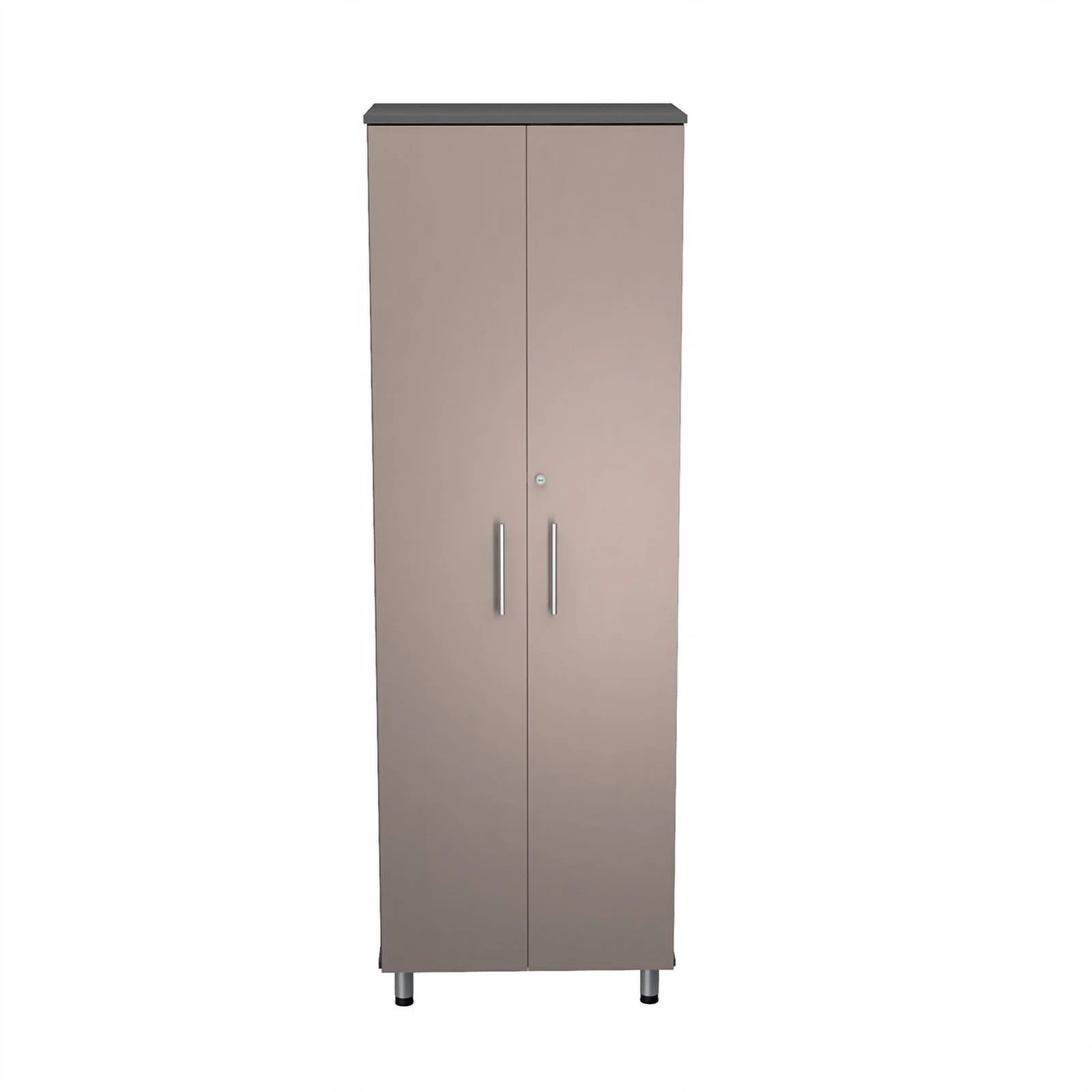 Pemberly Row 2-Door Engineered Wood Storage Garage Cabinet in Taupe