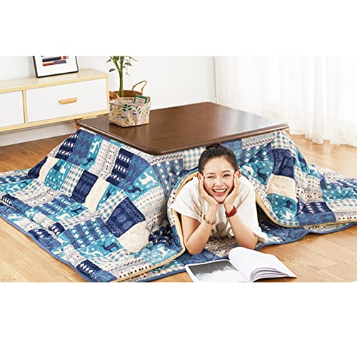 Kotatsu Heater Table Set,Foot Warmer Coffee Tables,Multifunction Bed Laptop Desk,Home Office Writing Modern Wooden Desk