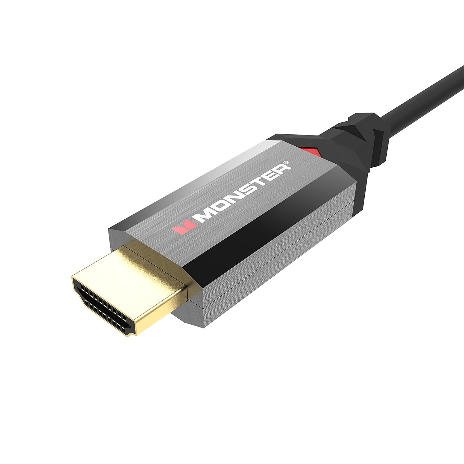 Monster Essentials HDMI 2.1-48 Gbps Active Optical Cable Featuring Aluminum Extrusion Connector - Supports 8K @ 60HZ, 4K @ 120HZ, Premium Certified