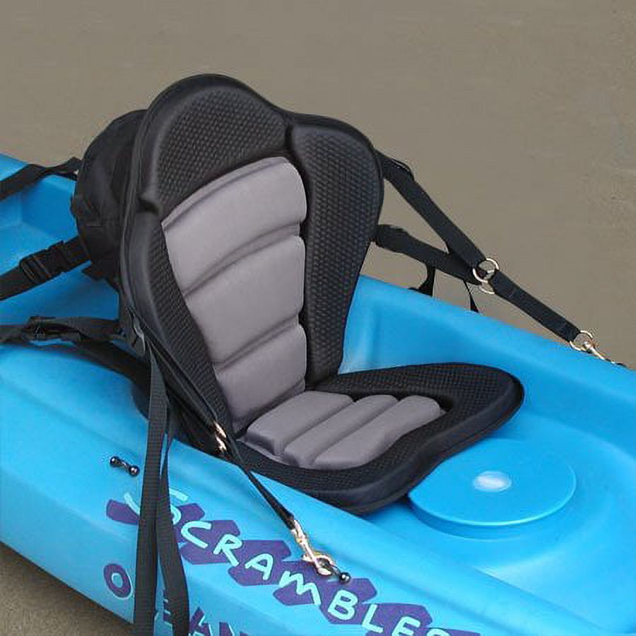 GTS Elite Molded Foam Kayak Seat With Standard Zipper Pack, Sit On Top Kayak Seat, Surf To Summit Kayak Seat, Ocean Kayak Seat