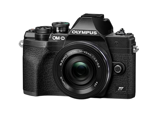 OM SYSTEM OLYMPUS E-M10 Mark IV Silver Micro Four Thirds System Camera M.Zuiko Digital ED 14-42mm F3.5-5.6 EZ kit 20MP Sensor 5-Axis Image