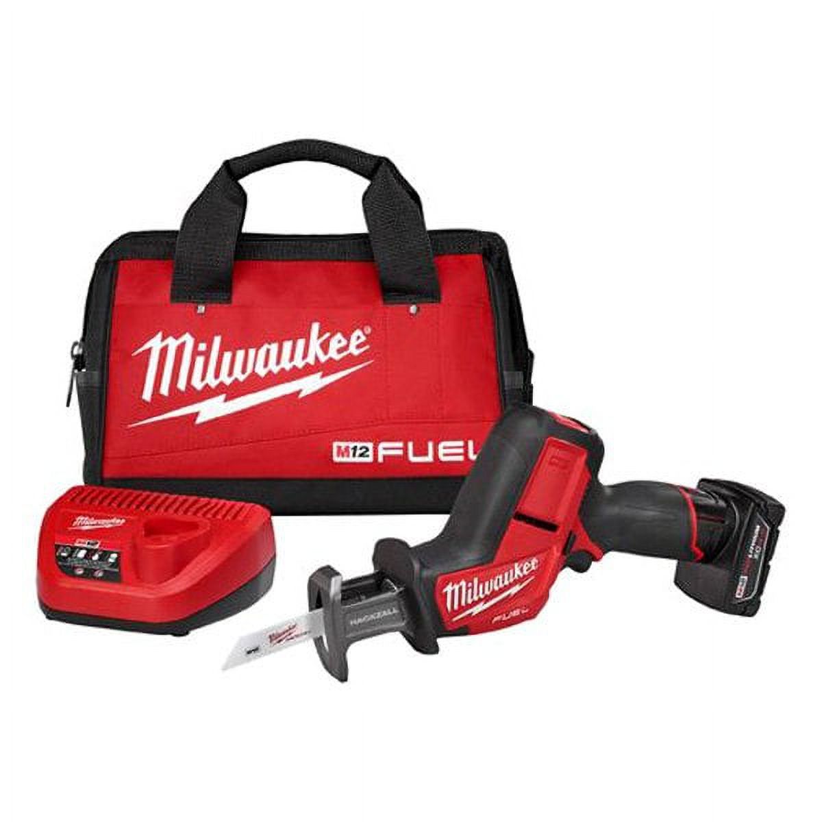 Milwaukee 2520-21XC - M12 Fuel Hackzall 5/8" 12V 4.0Ah Cordless Straight Handle Reciprocating Saw Kit