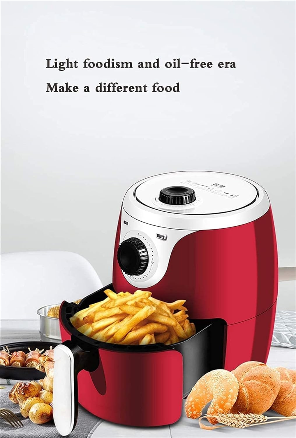 Air Fryer for Home Use 5L Air Fryer, 1000 W Air Fryer/No Fryer/with Temperature Control/Cooking, Baking hopeful charitable - Smart Home Appliances