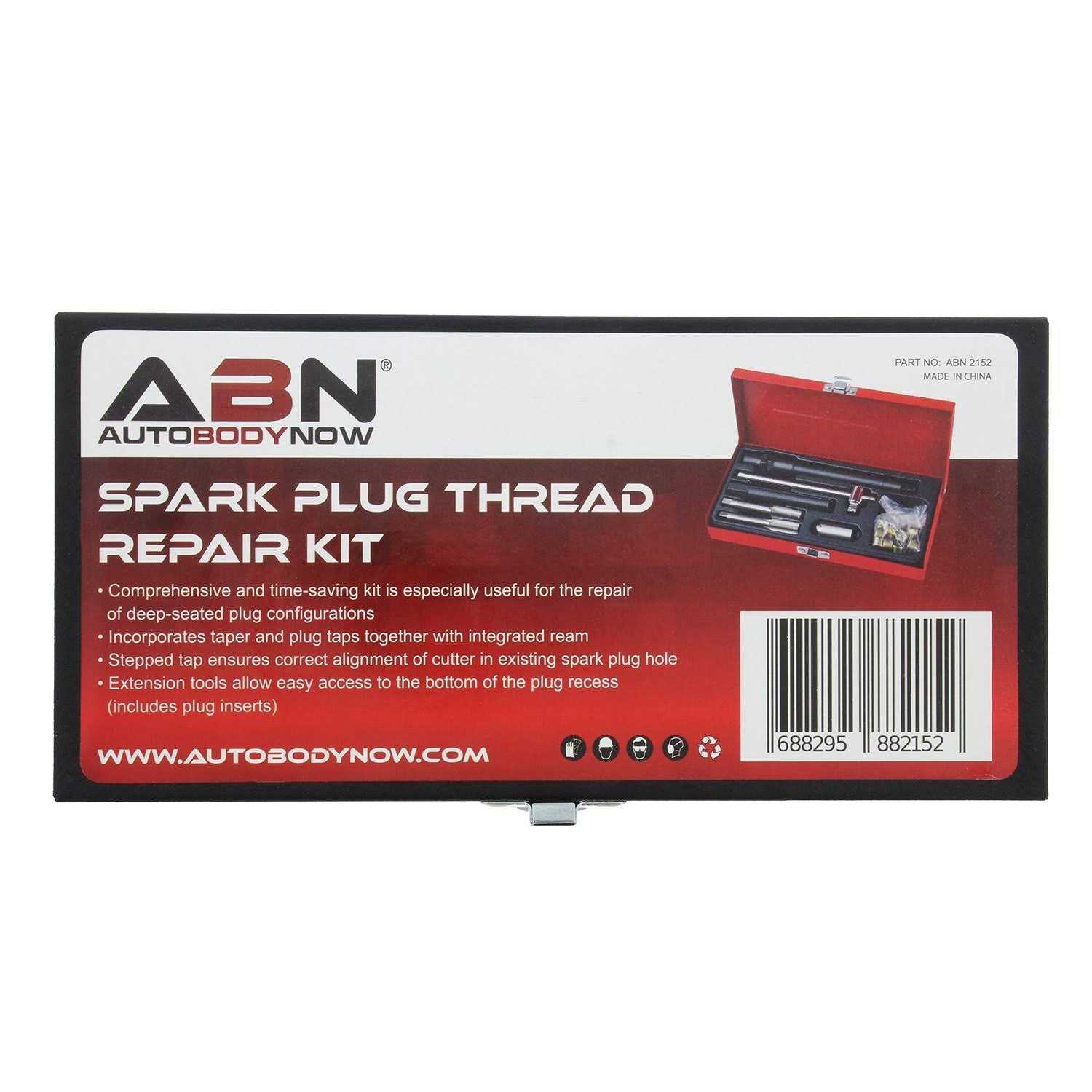 Abn Spark Plug Thread Repair Rethreading Set 14mm Metric Rethreading Tool Kit Comprehensive Taps - Shop Hardware Tools Online Store