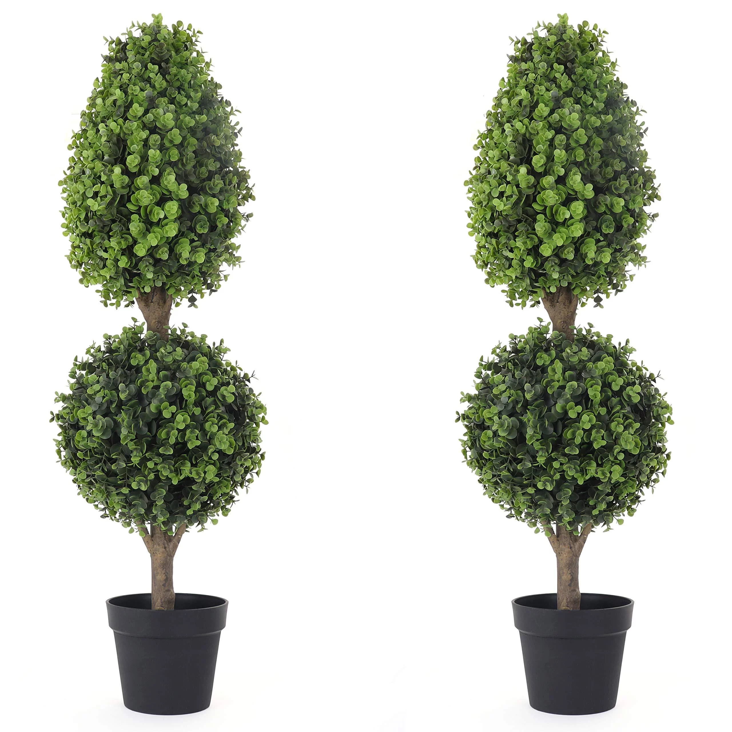 Bornbridge Artificial 4' Topiary Ball Tree (Cypress, 2 Pack)