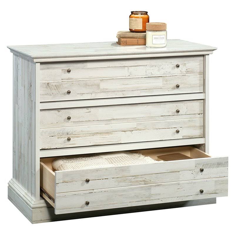 Sauder Barrister Lane 3-Drawer Chest - White Plank