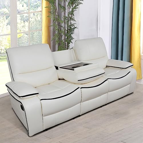 Reclining Sofa Set, Faux Leather Recliner Sofa Recliner Couch Double Recliner Loveseat Recliner Chair