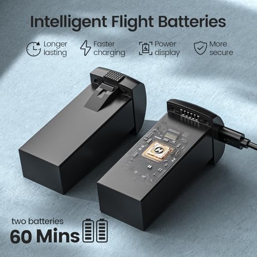 Holy Stone GPS Drone With 4K EIS Camera For Adults, HS175G 249g Foldable RC Quadcopter With Auto Return, Follow Me, 60 Mins Flight Time
