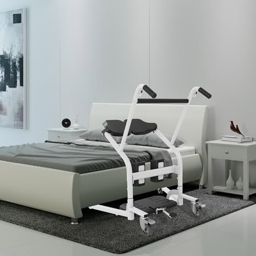 Deluxe Sit to Stand Lift w/Base Width Adjustment-Ergonomic Stand Assist Patient Lift for Safe Transfers