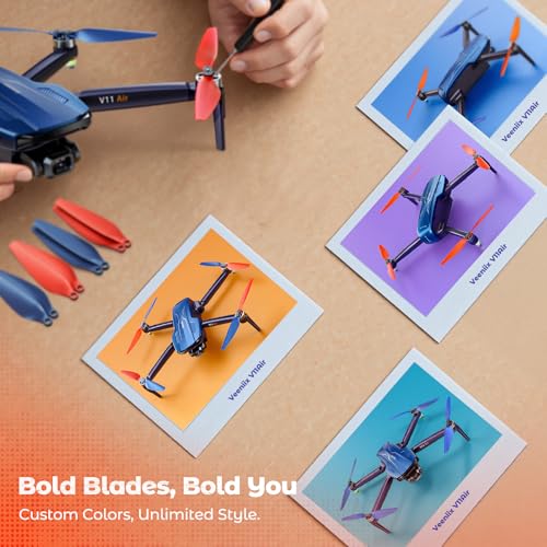 V11Air Drone with 6K Camera for Adults, 3-Axis Gimbal Drones with 4K/30fps Video, 10000ft FPV Transmission Professional Drone
