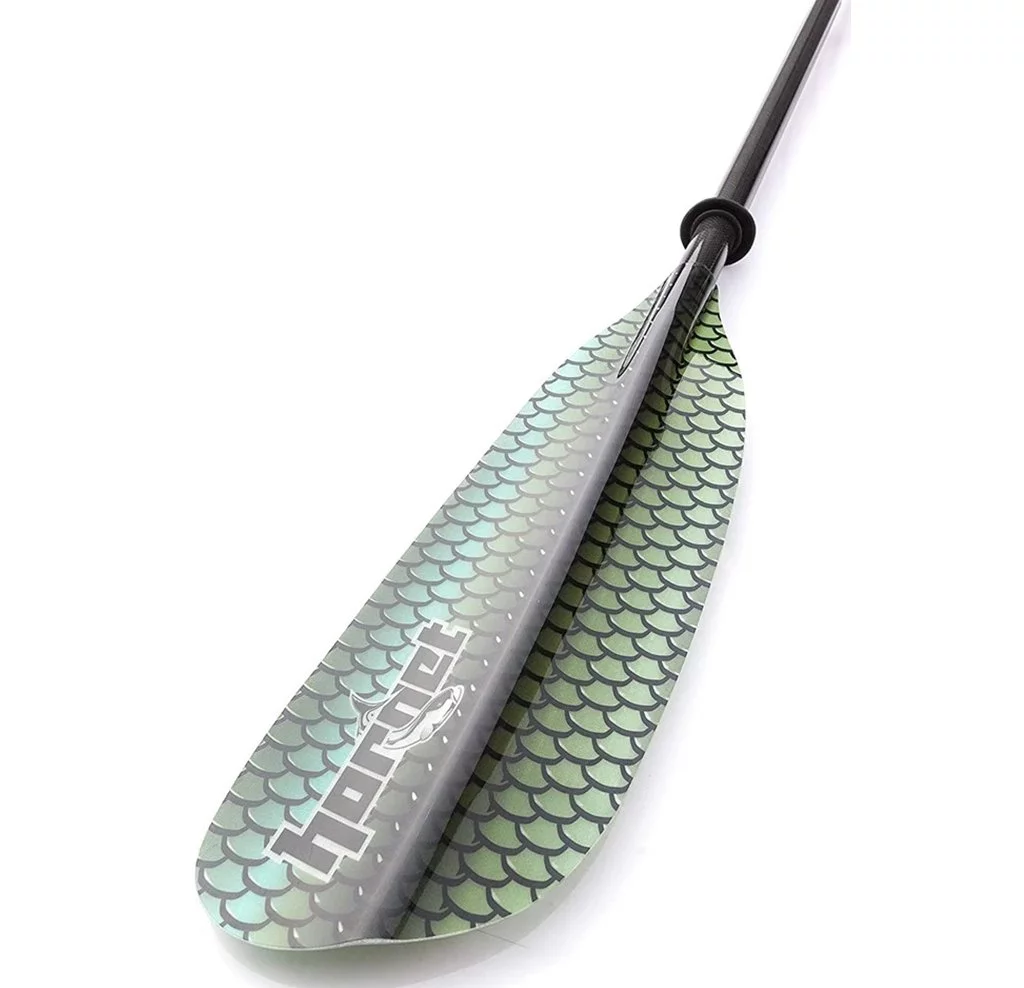 Graphic Fiberglass Multi Functional Kayak Paddle (Green Scale Design) - Radiant Selections