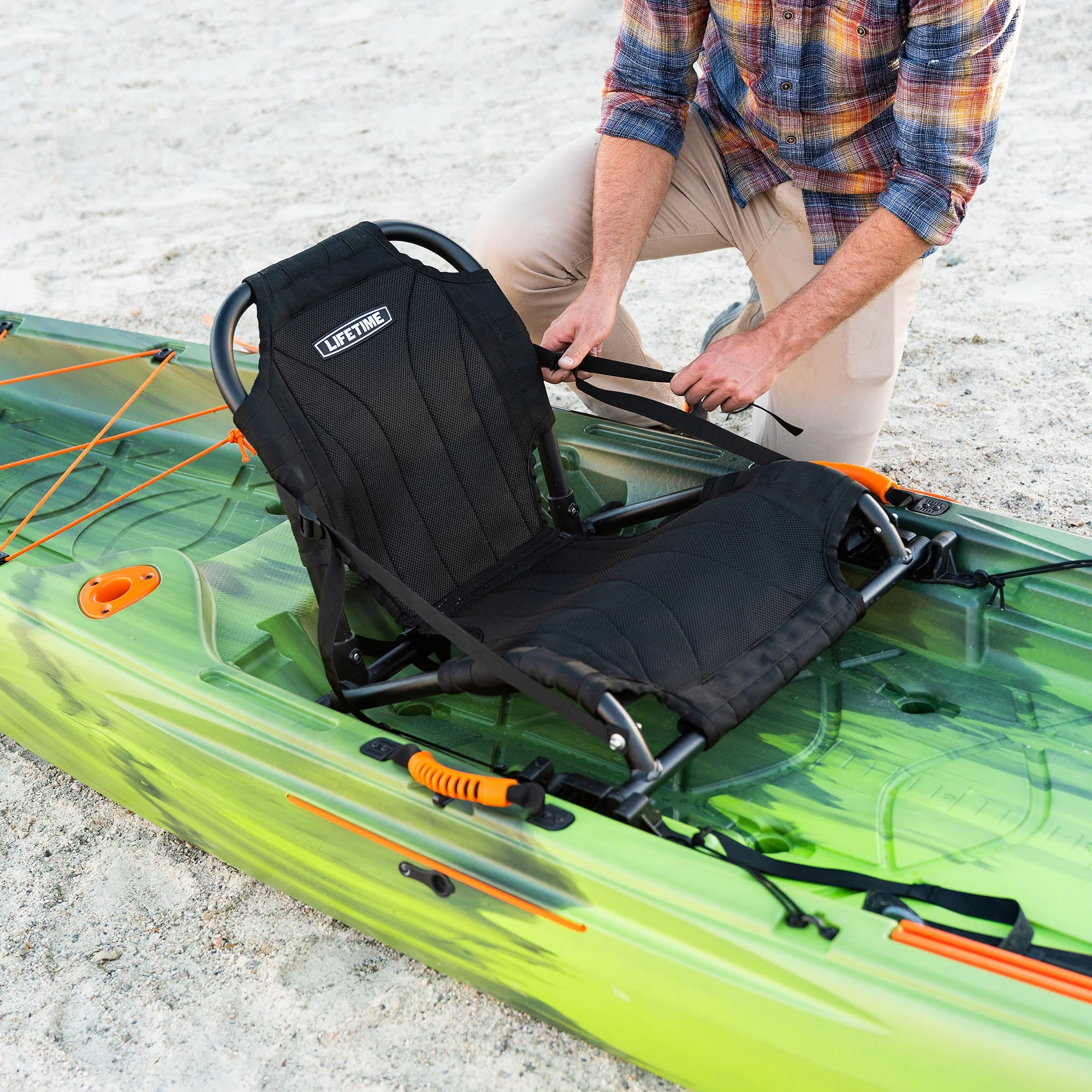 Lifetime Yukon Angler 116 inch Sit-on-Top Fishing Kayak, Lightning Fusion (90846)