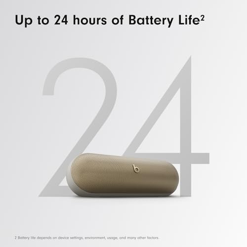 Beats Pill - Portable Bluetooth Speaker- Up to 24H Battery Life, Water Resistant, Bluetooth, Apple & Android Compatible