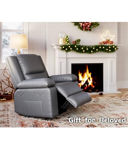 GarveeHome Power Lift Recliner Chair - Heat and Massage, Faux PU Electric Lift Recliner for Elderly & Mobility Impaired, Adjustable Back and Legs