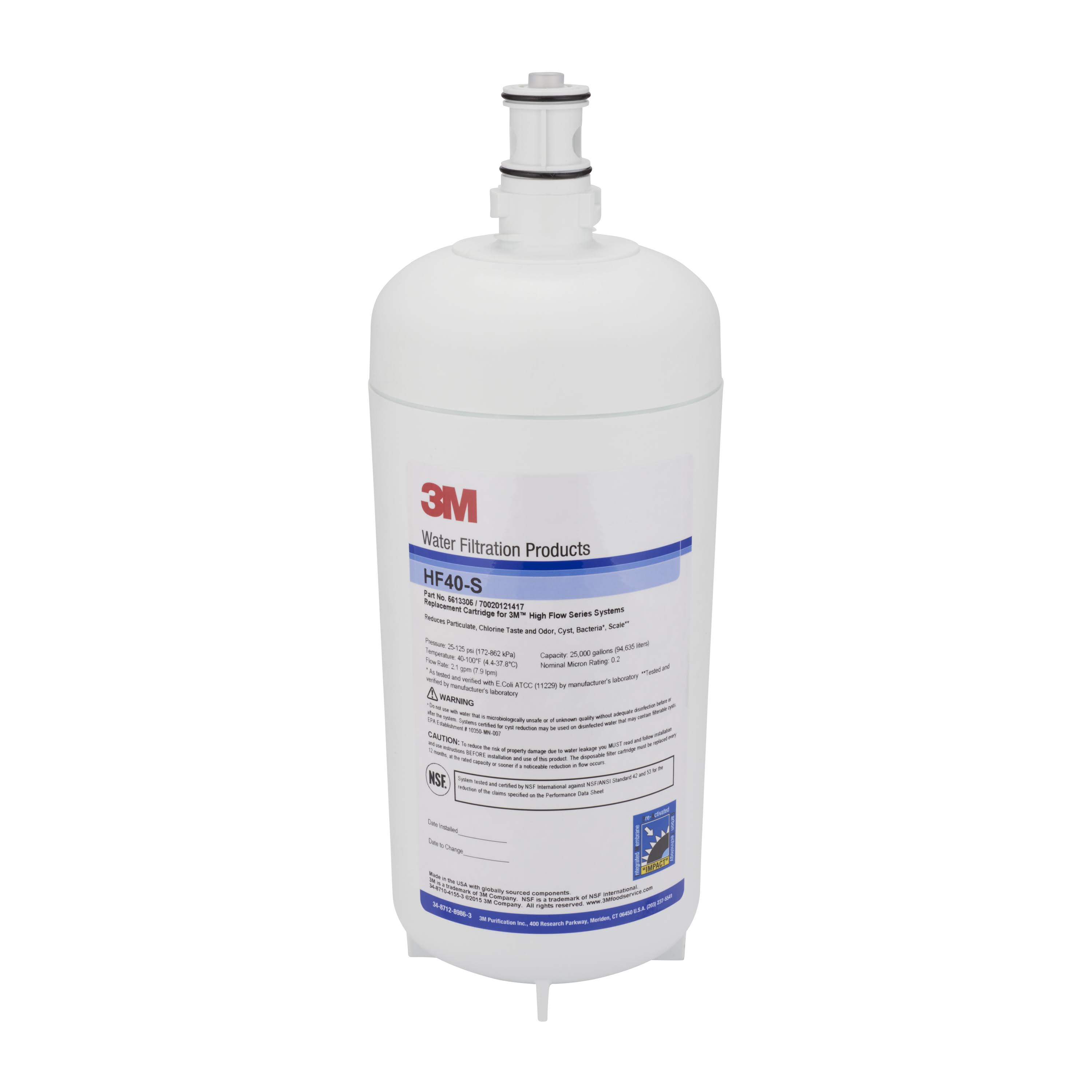 Replacement Filter Cartridge, 3M Water Filtration Products, HF40-S