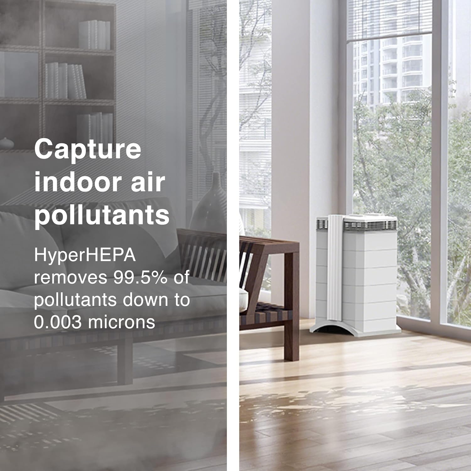 IQAir HealthPro Plus Air Purifier - Medical Grade H13 HyperHEPA filter for home large room upto 1125 sq ft, Air Cleaner for Viruses, Bacteria