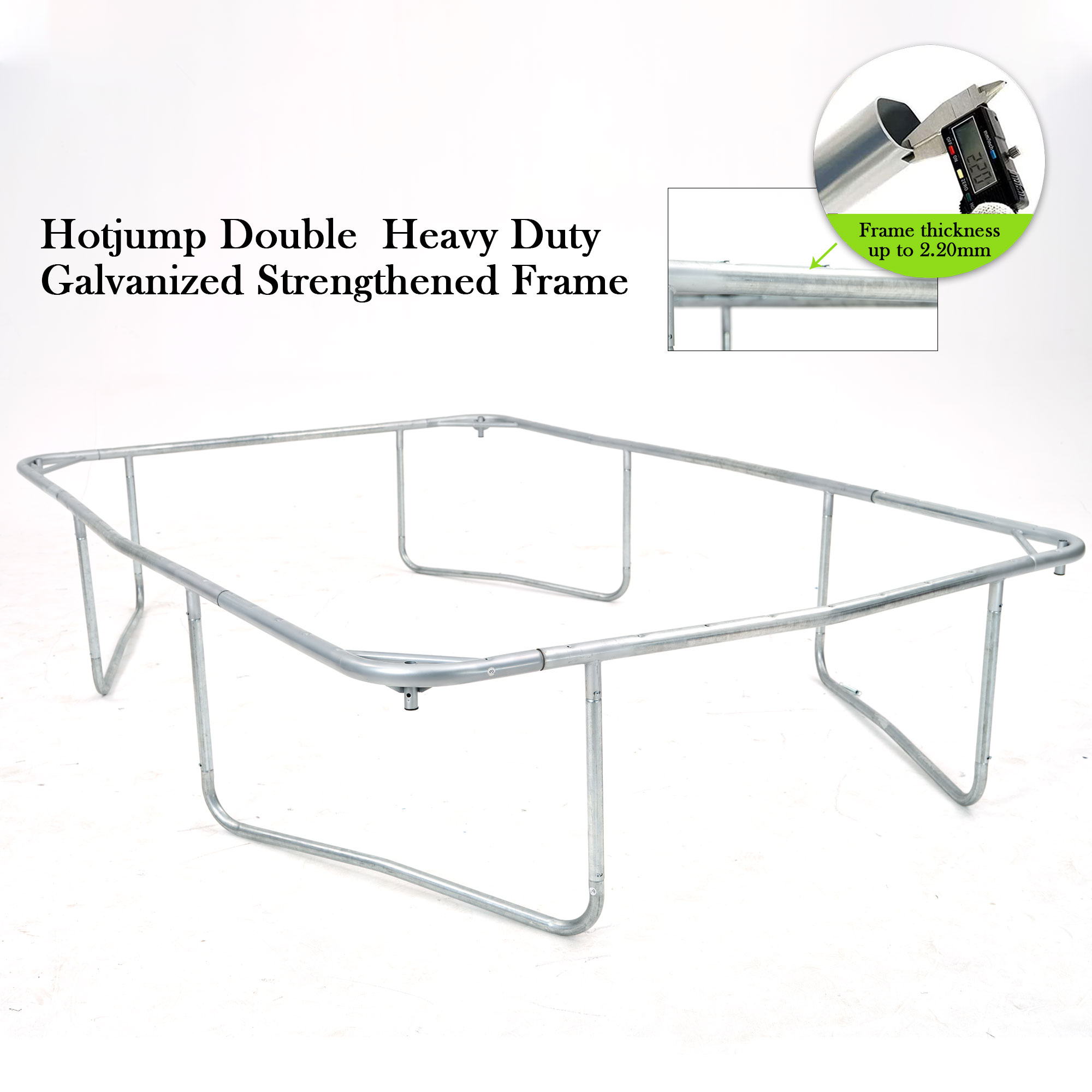 Hotjump Rectangle Trampoline 12ft x 8ft  Trampoline with Enclosure
