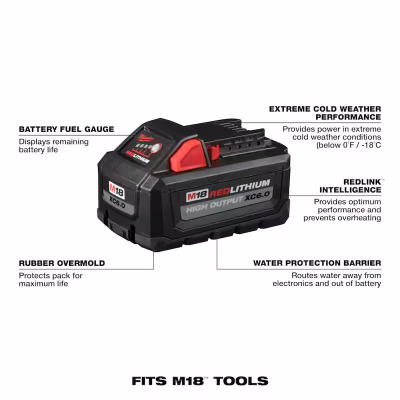 M18 18-Volt Lithium-Ion Brushless Cordless 1/4 in. Impact Driver Kit with (4) Batteries and Charger
