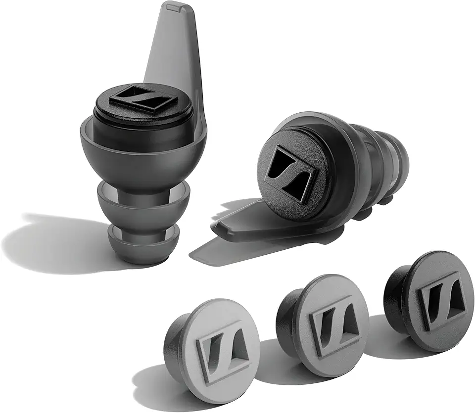 Sennheiser Consumer Audio SoundProtex Plus Earplugs - Reusable Hearing Protection with 4 Interchangeable Filters