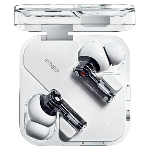 Nothing Ear Wireless Earbuds with ChatGPT Integration, Smart ANC, Hi-Res Audio with LDAC & LHDC, 11mm Dynamic Bass Boost, 40.5H Playtime