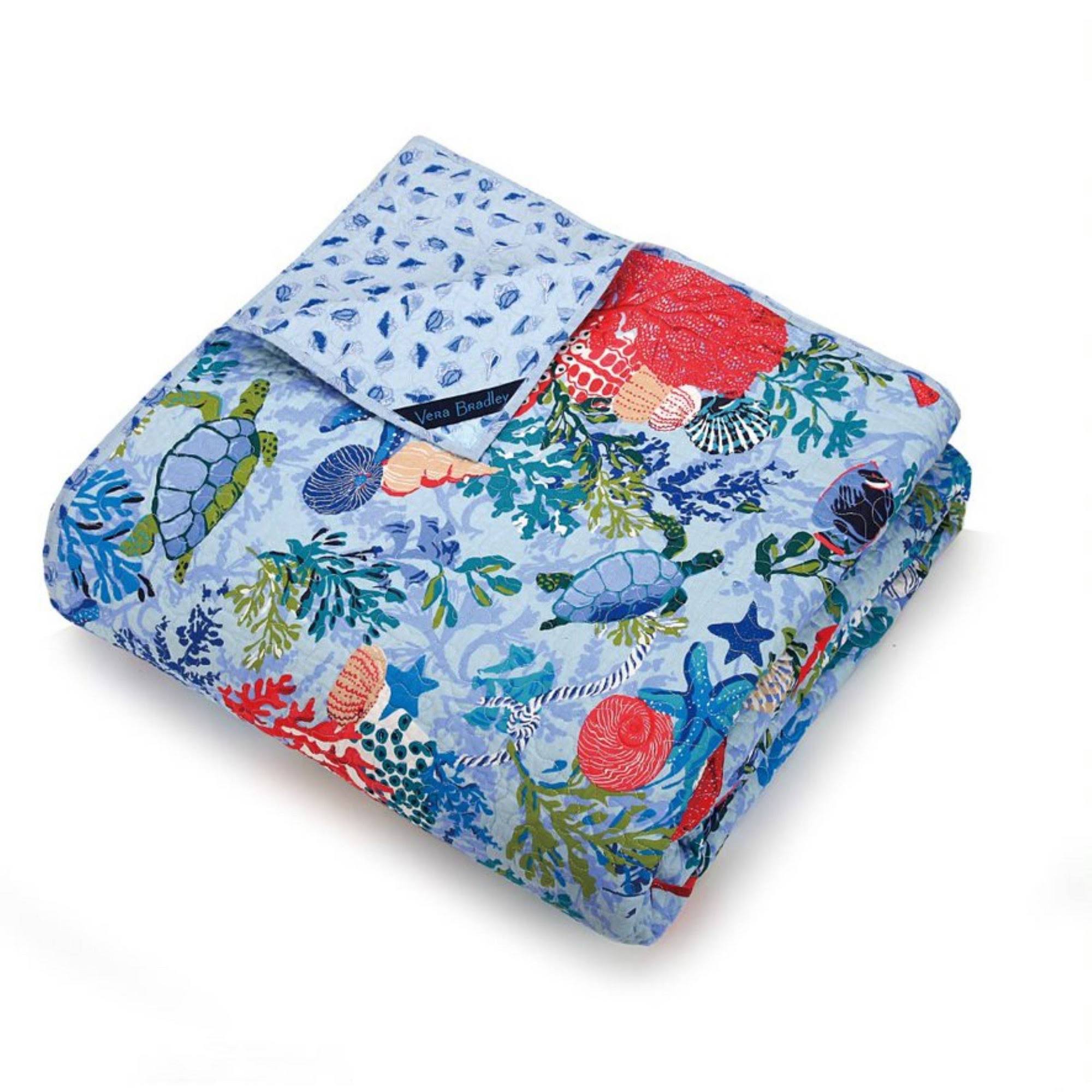 Vera Bradley Shore Thing Quilt, King, Blue