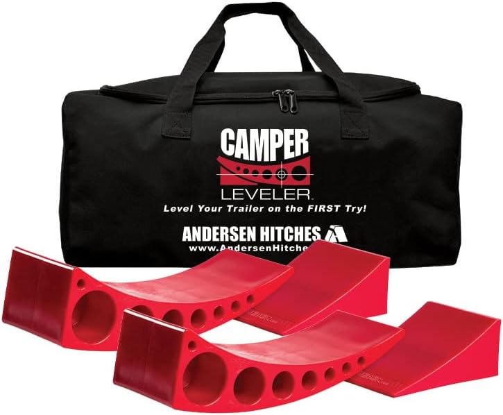 ANDERSEN HITCHES | RV Accessories | 2-Pack Camper Leveler System Must Have RV |LIFETIMEWARRANTY Camping Travel Easy Storage Jack stabilizer Block |