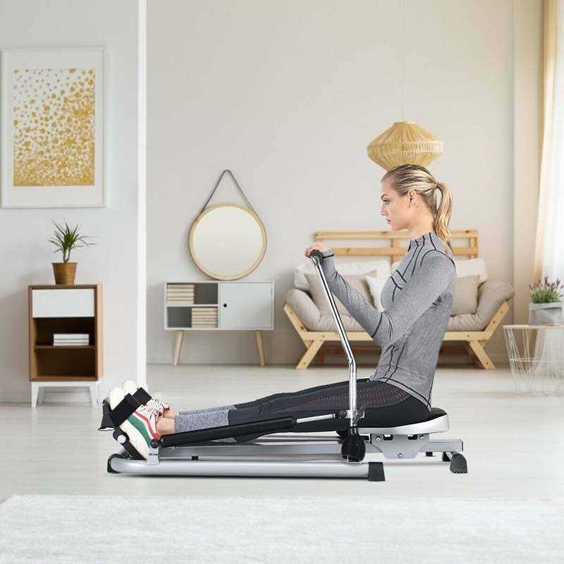 Adjustable Double Hydraulic Exercise Resistance Rowing Machine - Sports Supplies Online Store