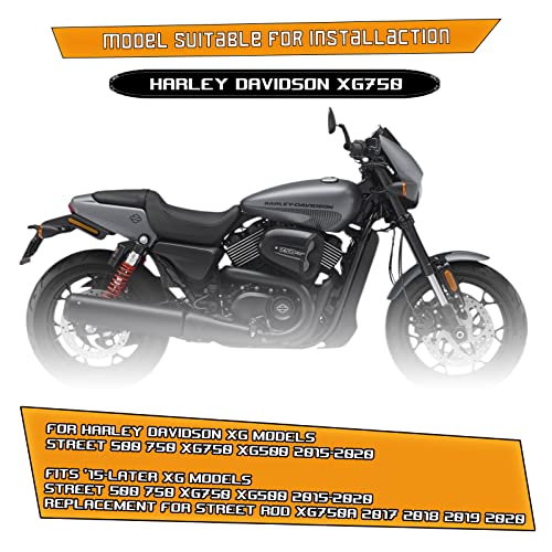 Crash Bar Engine Guard Highway Bar for Harley Davidson XG Models,Street 500 750 XG750 XG500 2015-2020(Black)