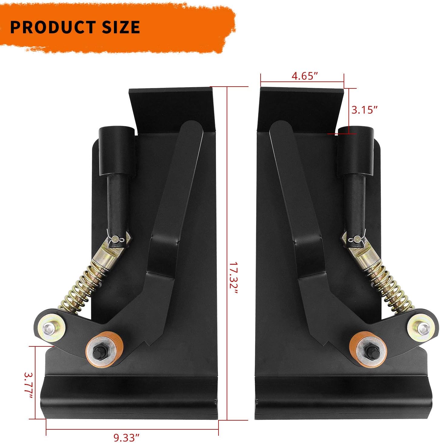 YINTATECH Skid Steer Quick Tach Conversion Adapter Bobtach Latch Box Weld On QTK