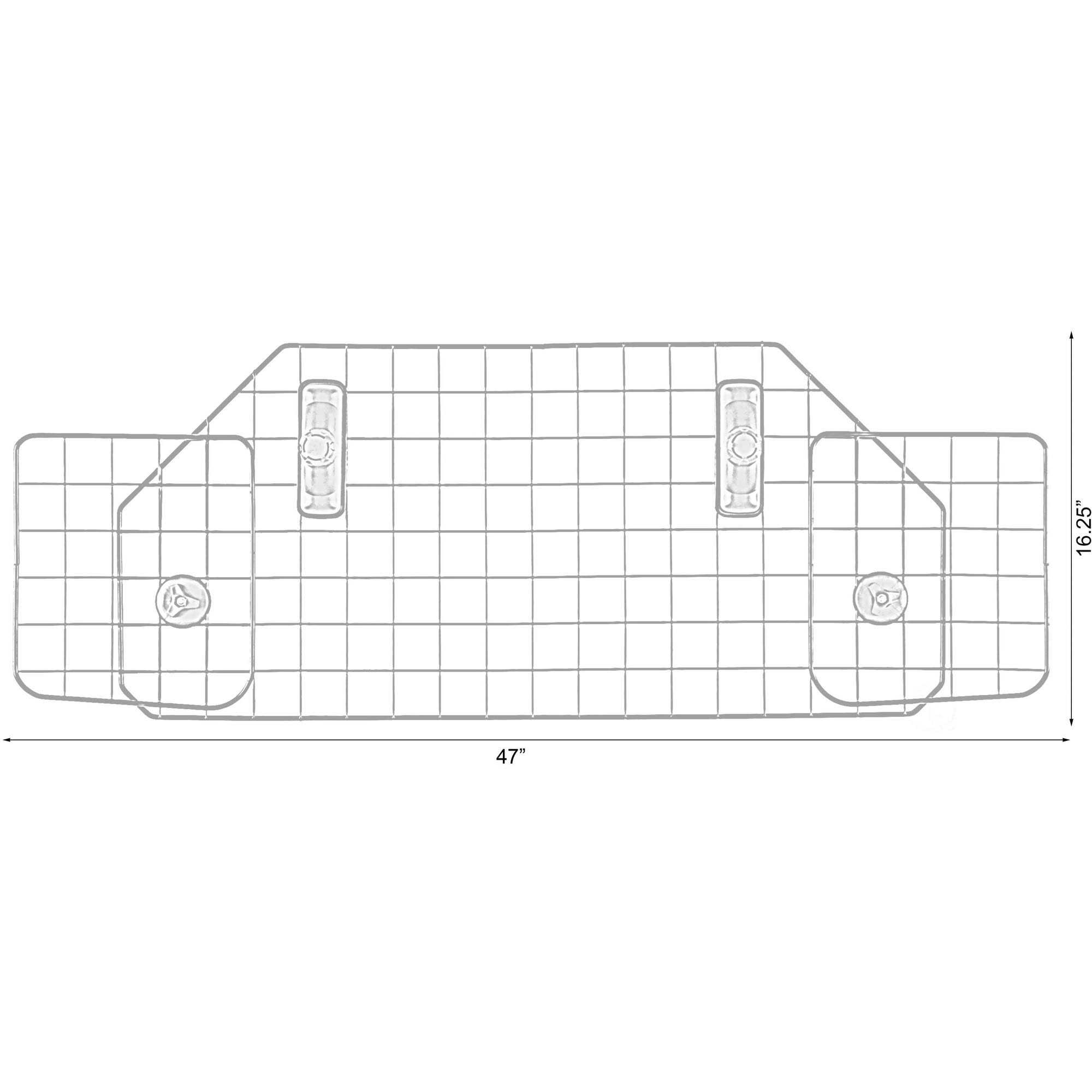 PawsMark Adjustable Dog Car Gate Backseat Barrier for Pets, Universal Fit for Vehicles