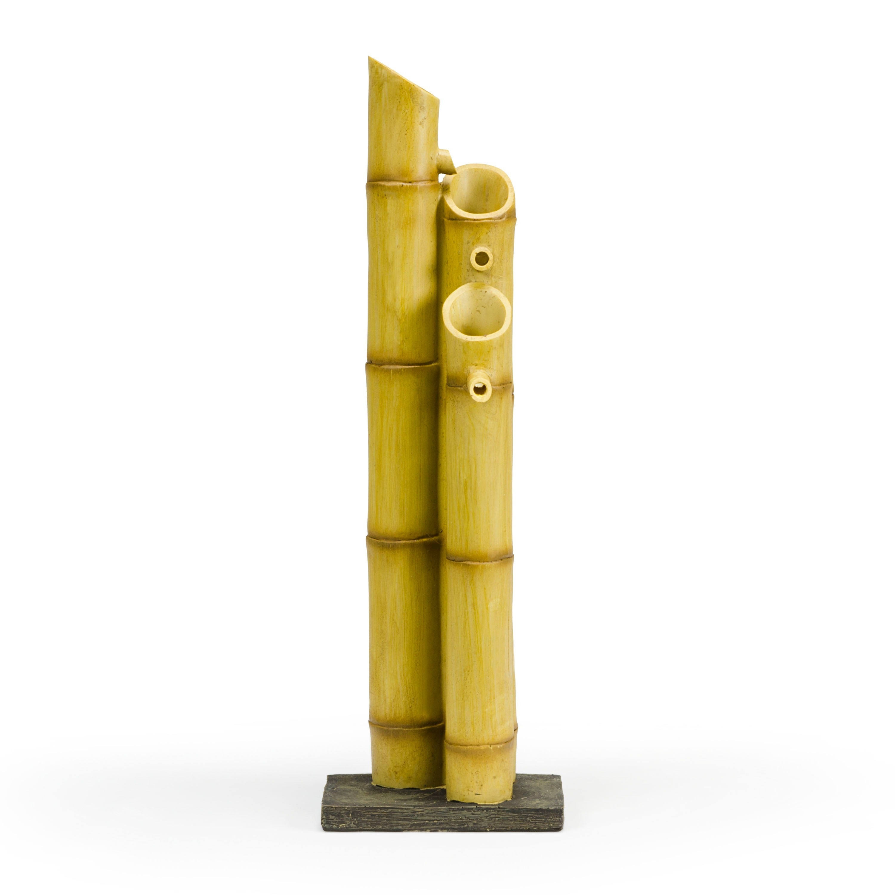 Aquascape 3-tier Pouring Bamboo Fountain with Pump, Yellow