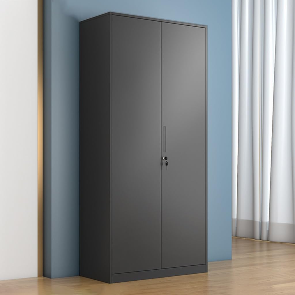 71" Tall Metal Storage Cabinet with Locking and Adjustable Shelves, Multipurpose Storage Cabinets for Garage, Home Office, Pantry