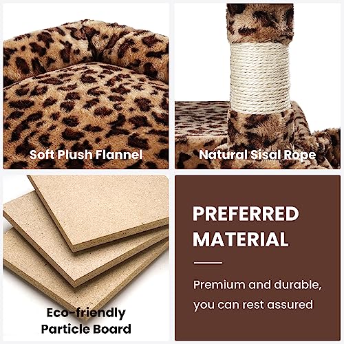SHA CERLIN 68 Inches Multi-Level Large Cat Tree for Large Kitties/Big Cat Tower with Condo/Cozy Plush &zwnj