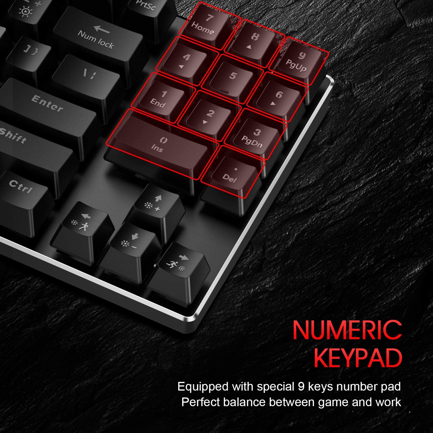 Havit Mechanical Keyboard and Mouse Combo Wired 89 Keys Backlit Gaming Keyboard Red Switch, 4800 D P I Mouse with 6 Button