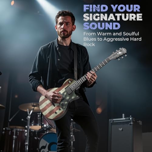 Fesley 39" LP Electric Guitar Kit: Full Size Solid Body Electric Guitars for Beginners with Humbucker Pickups,Poplar Body,Mahogany Neck,22 Frets