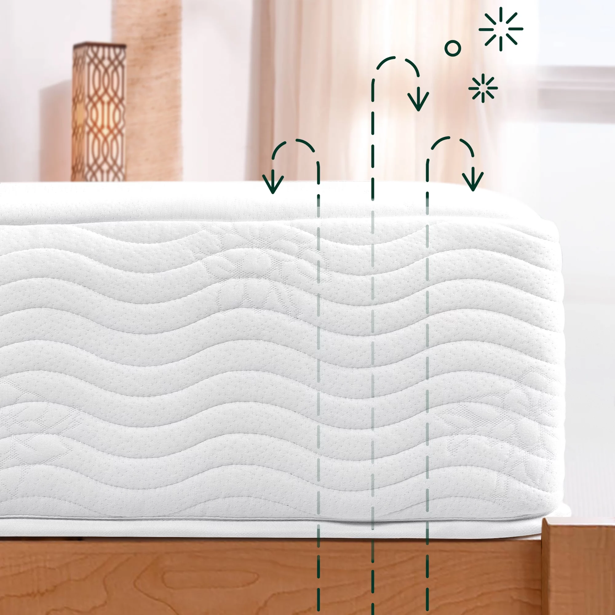 Zinus Spa Sensations Pressure Relief 10" Hybrid Mattress, King