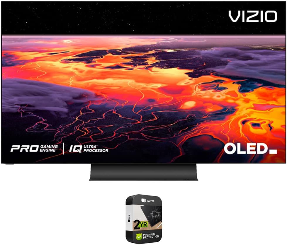 Vizio OLED55-H1 55" Class OLED Premium 4K UHD HDR SmartCast TV Bundle with Premium 2 YR CPS Enhanced Protection Pack