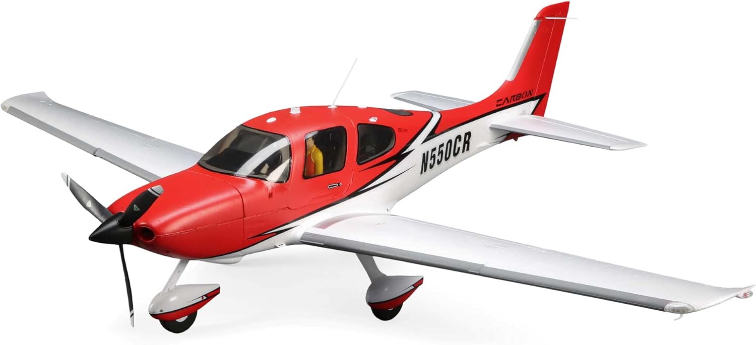E-flite RC Airplane Cirrus SR22T 1.5m BNF Basic Transmitter Battery and Charger Not Included with Smart AS3X and Safe Select EFL15950