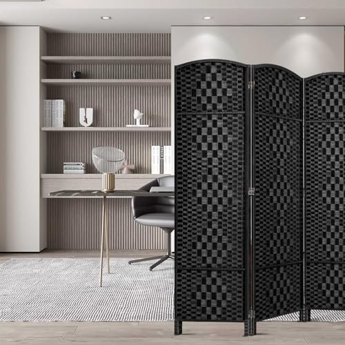 Room Divider, Room Dividers and Folding Privacy Screens, 16in Privacy Screen, 6 Panel Temporary Wall Partitions, 6ft Space Separation Panel Screen
