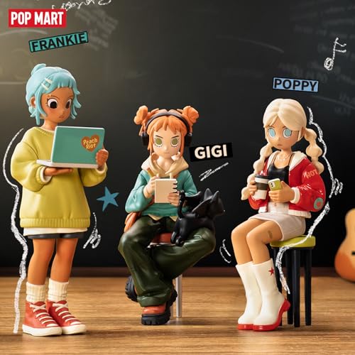POP MART Peach Riot Rise Up Series Figures, 12PCs Peach Riot Blind Box Figures, Random Design Action Figures Collectible Toys Home Decorations
