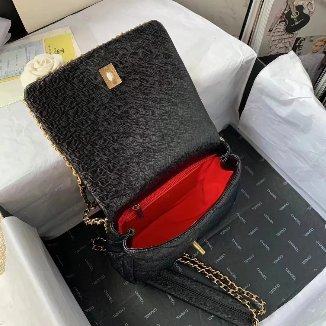 Chanel Flapbag With Chain Black For Women, Women&rsquo;s Bags 8.3in/21cm