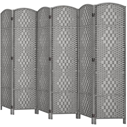 Room Divider, Room Dividers and Folding Privacy Screens, 16in Privacy Screen, 6 Panel Temporary Wall Partitions, 6ft Space Separation Panel Screen