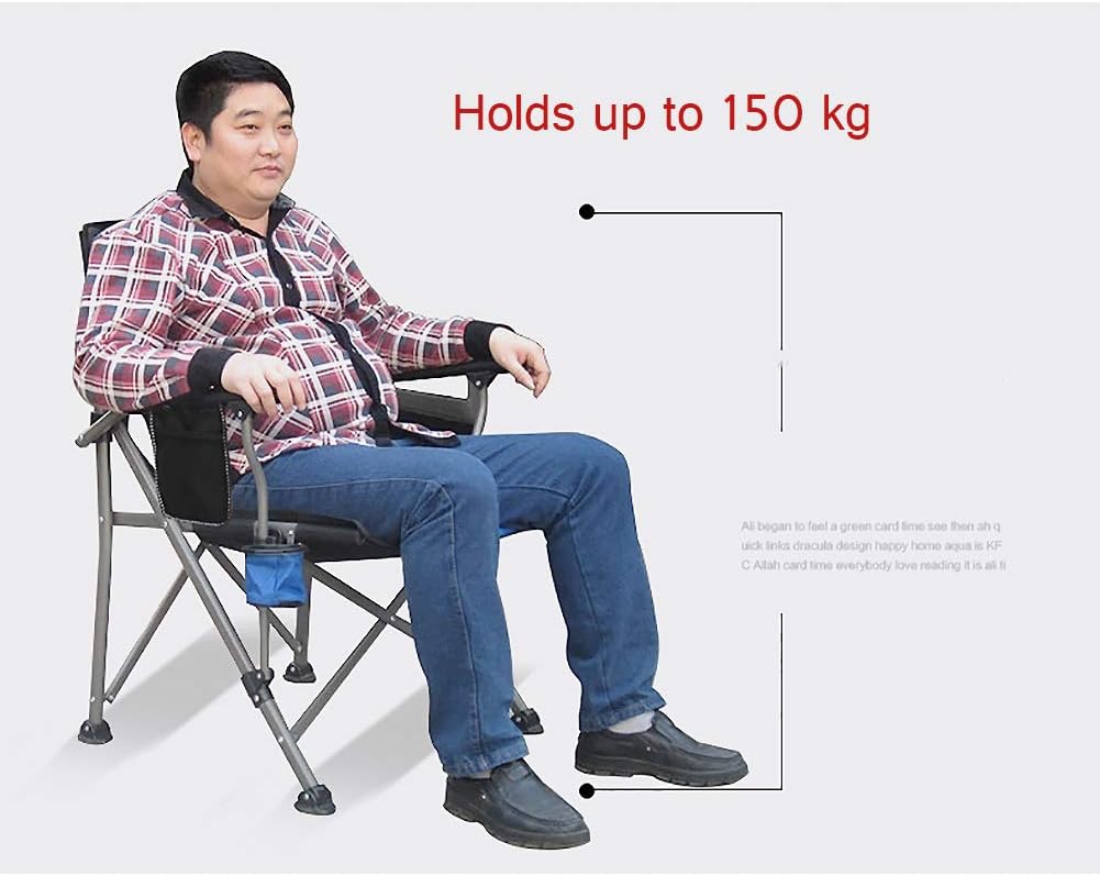ASDFGH Heavy Duty Oversized mesh Camping Folding Chair