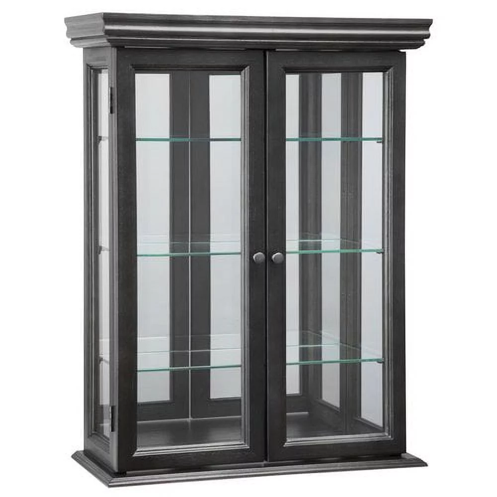 Design Toscano Country Tuscan Wall Curio Cabinet: Ebony